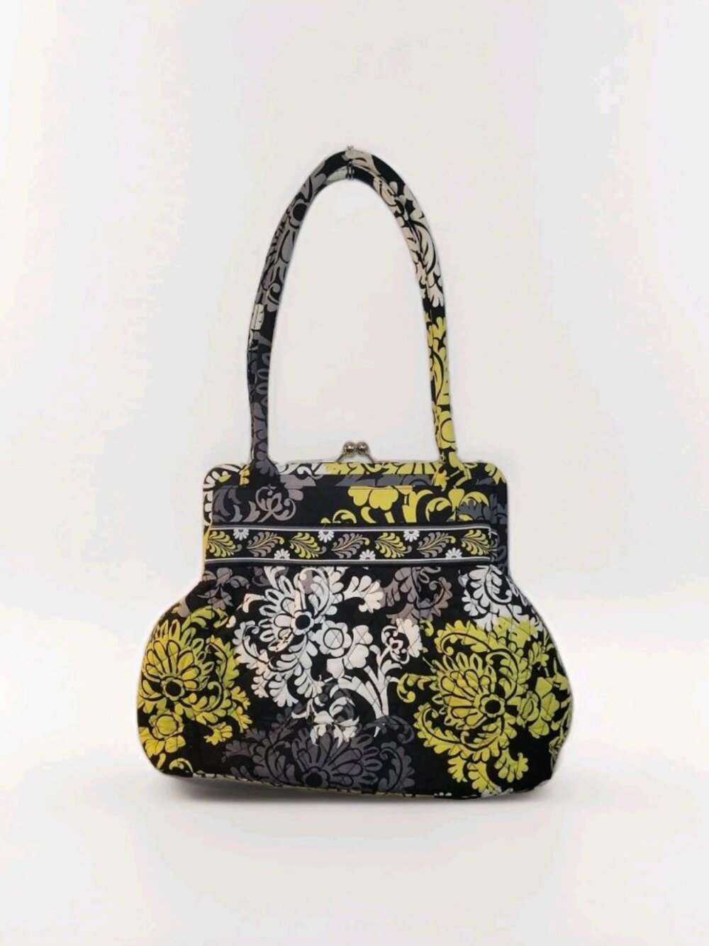 Vera Bradley Quilted Baroque Clasp Top Satchel Purse
